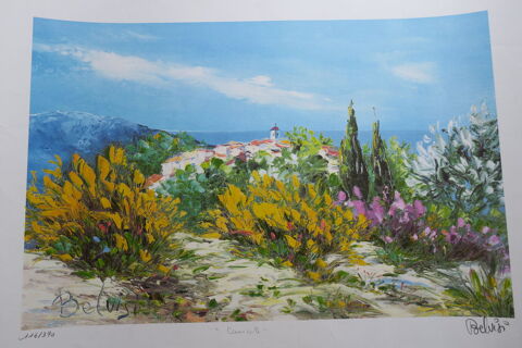 LITHOGRAPHIE  MARCEL BELVISI 110 Rochefort (17)