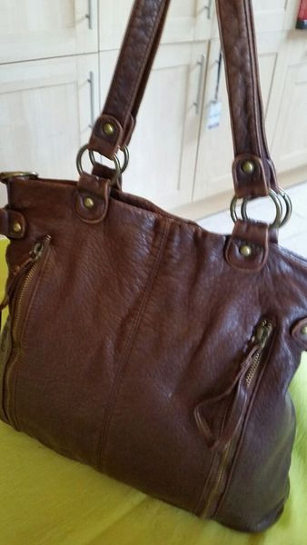 SACS A MAIN MARRON Maroquinerie