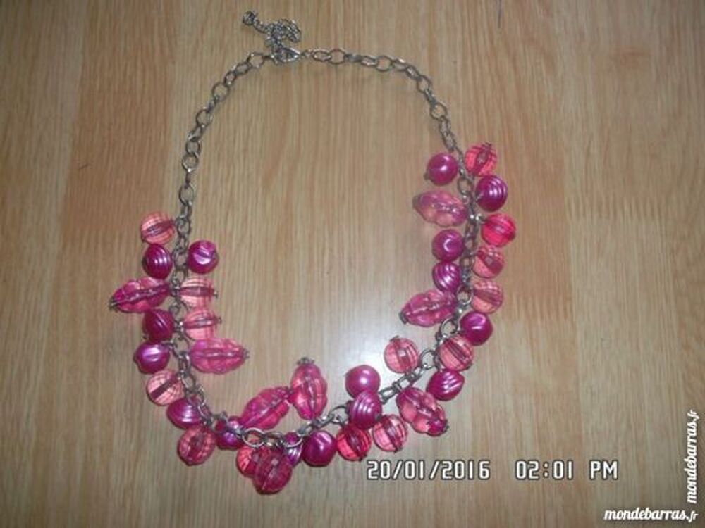 collier perles roses*juste 3e*kiki60230 Bijoux et montres