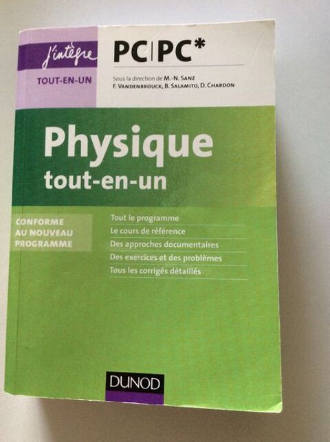 Livre de physique PC/PC* cours et exercices 20 Limoges (87)