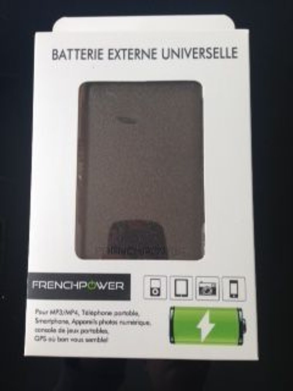 Power Bank simili cuir Téléphones et tablettes