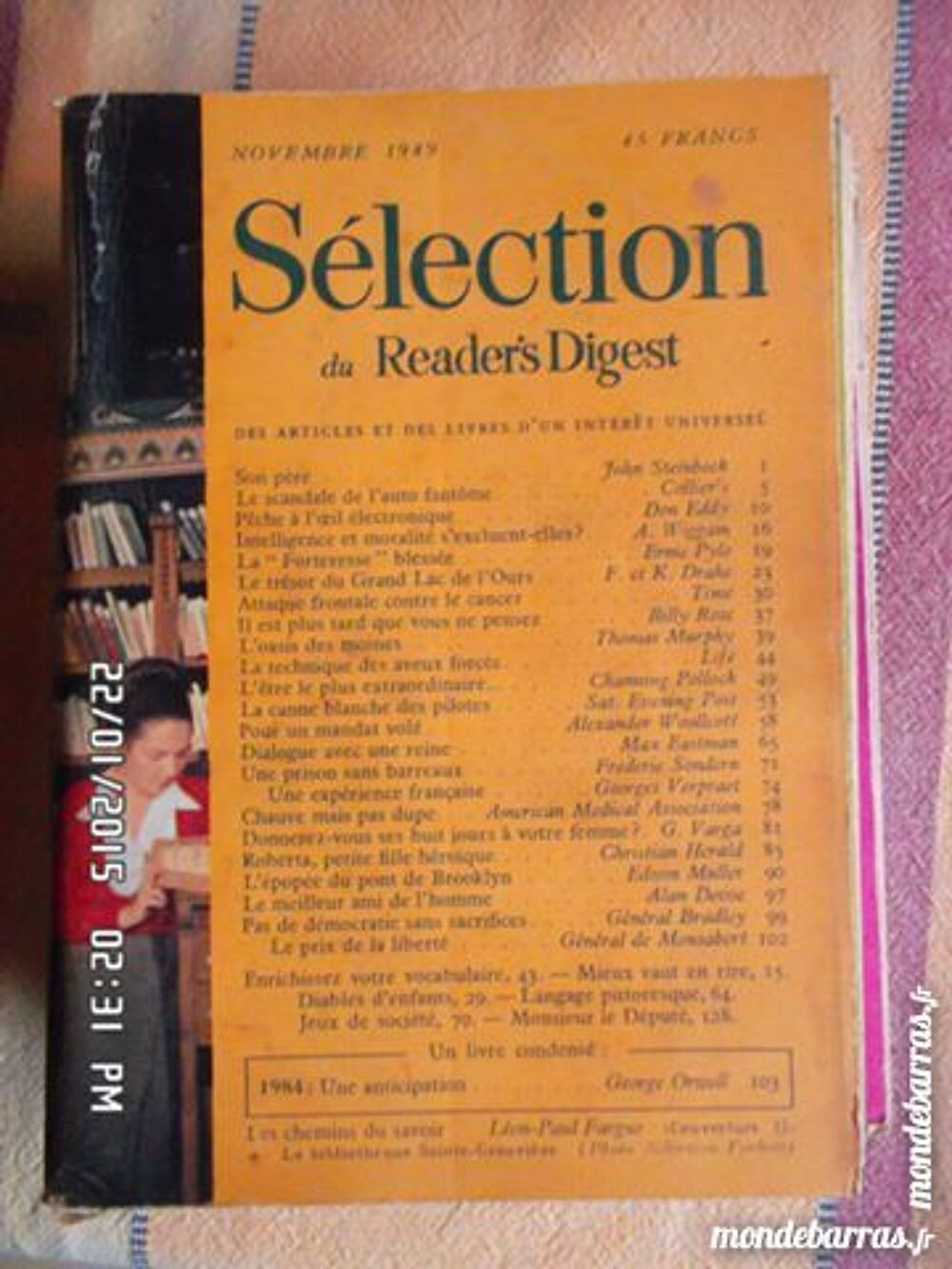 SELECTION DU READER'S DIGEST*5E*KIKI60230 Livres et BD