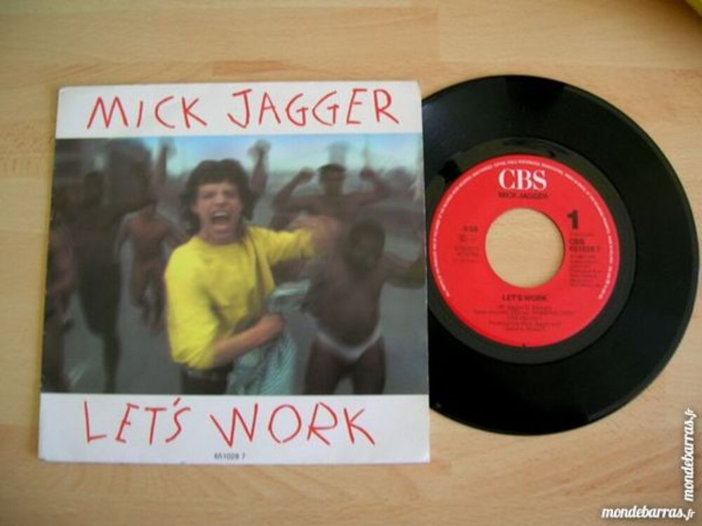 45 TOURS MICK JAGGER Let's work CD et vinyles