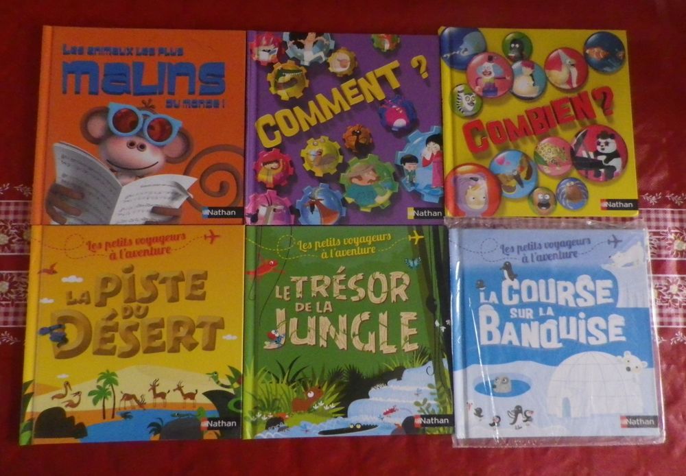 LOT DE 6 LIVRES NATHAN Livres et BD