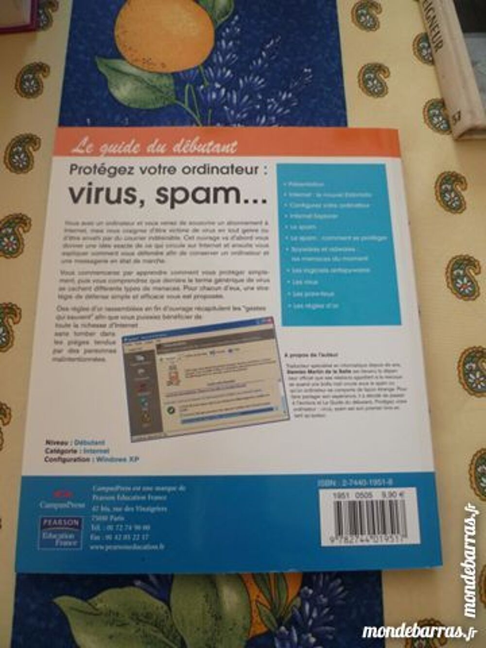 livre ordinateur prot&eacute;ger spam virus damien salle Livres et BD