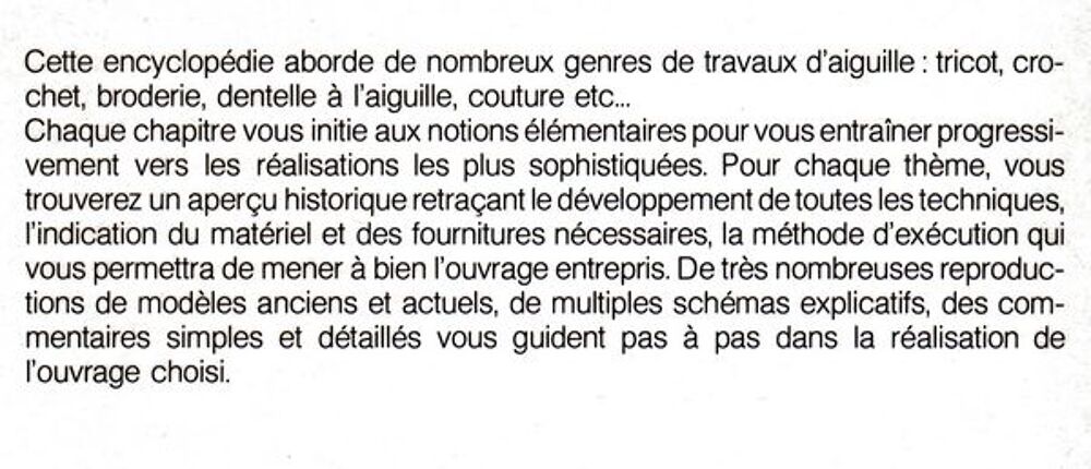 MANUEL DES TRAVAUX A L'AIGUILLE / prixportcompris Livres et BD