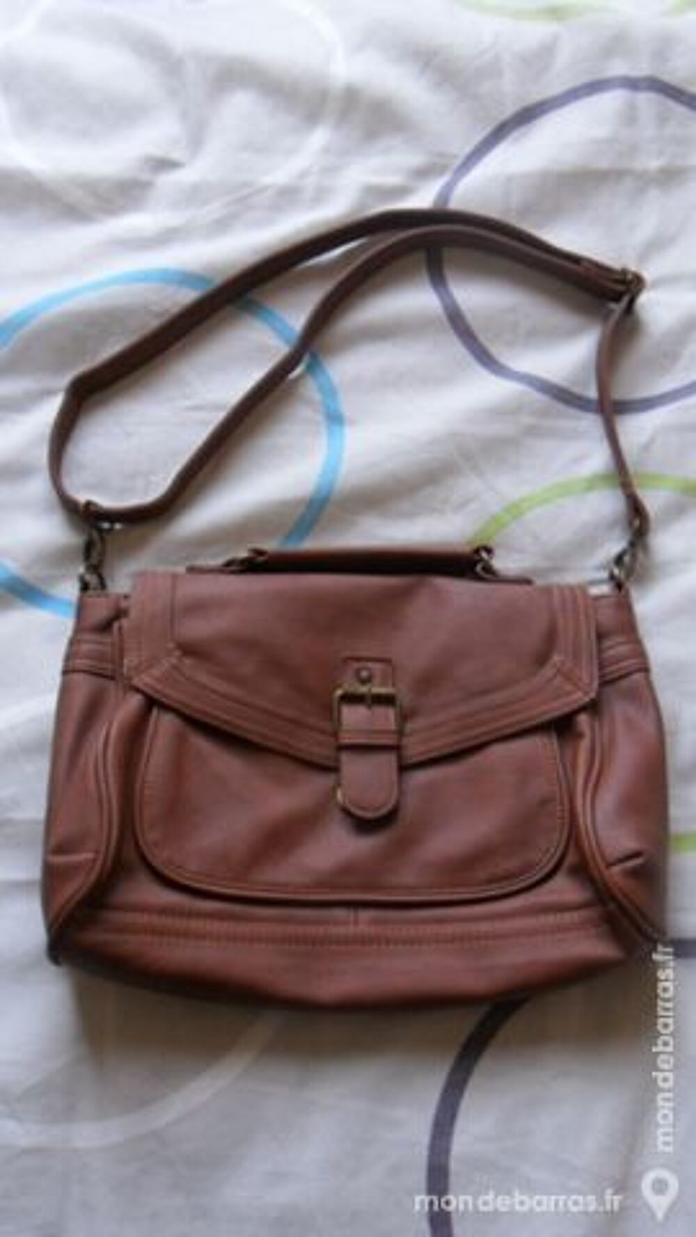 Sac &agrave; main marron Maroquinerie