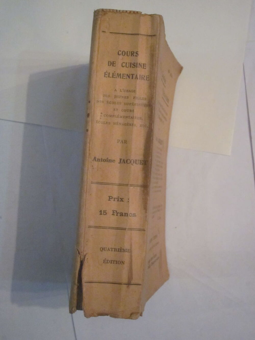 COURS DE CUISINE ELEMENTAIRE 1928 Livres et BD