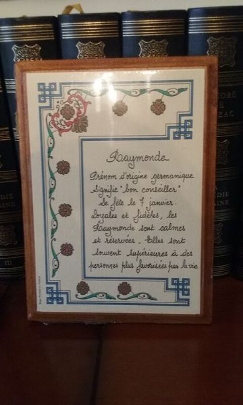 Tableau en bois prnom  Raymonde  10 Lsigny (77)