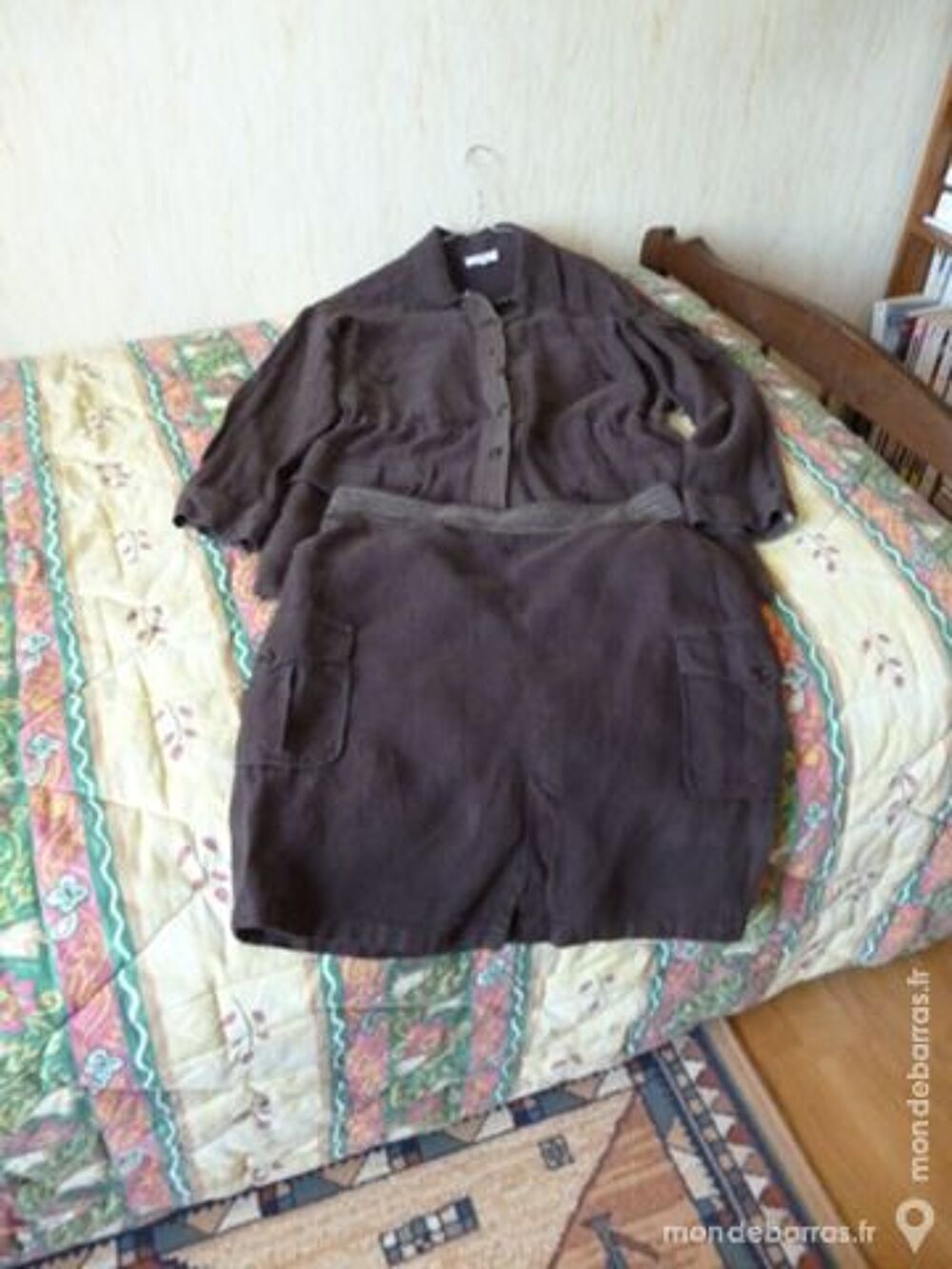 ensemble jupe saharienne marron Vêtements