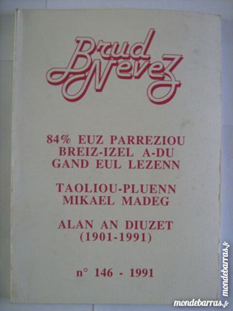 revue  BRUD NEVEZ N° 146 3 Brest (29)
