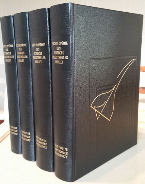 Encyclopdie des Sciences industrielles Quillet 4 volumes 80 Sanguinet (40)