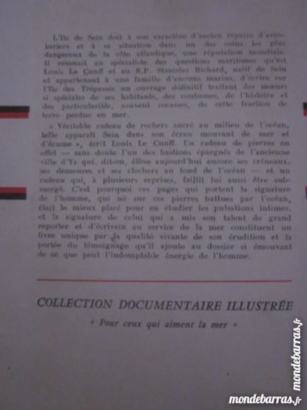SEIN L'ILE DES TREPASSES livre BRETON Livres et BD