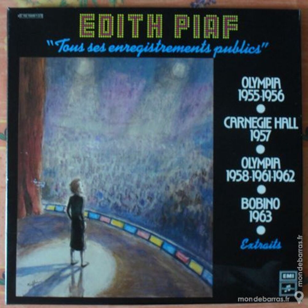 Edith PIAF ses enregistrements publics 1955-1963 CD et vinyles