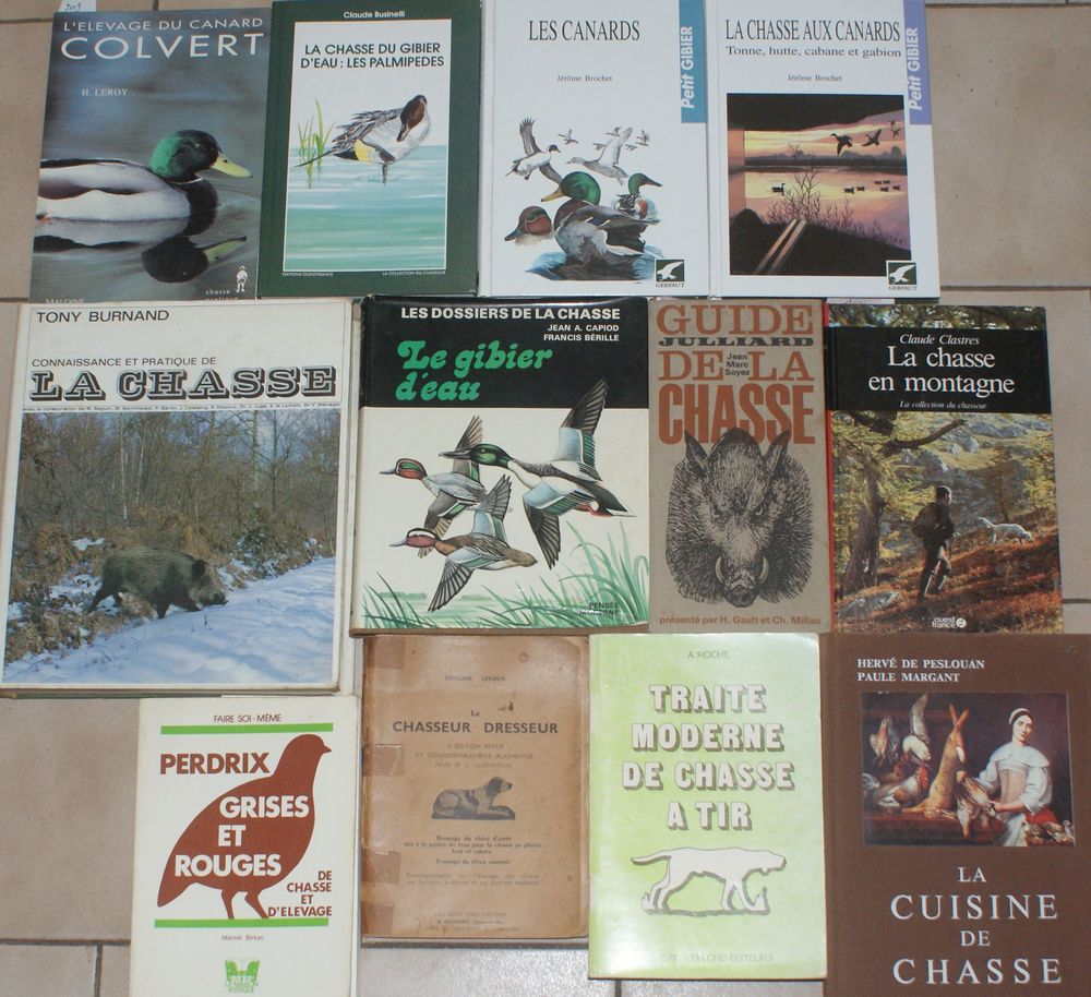 12 livres de chasse et canards Livres et BD