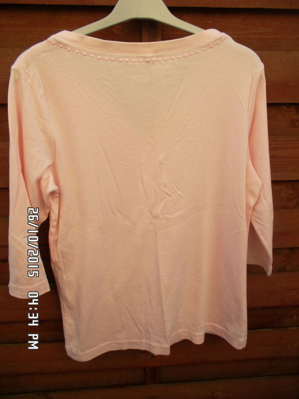 HAUT ROSE T.46-48*JUSTE 1E*KIKI60230 Vêtements