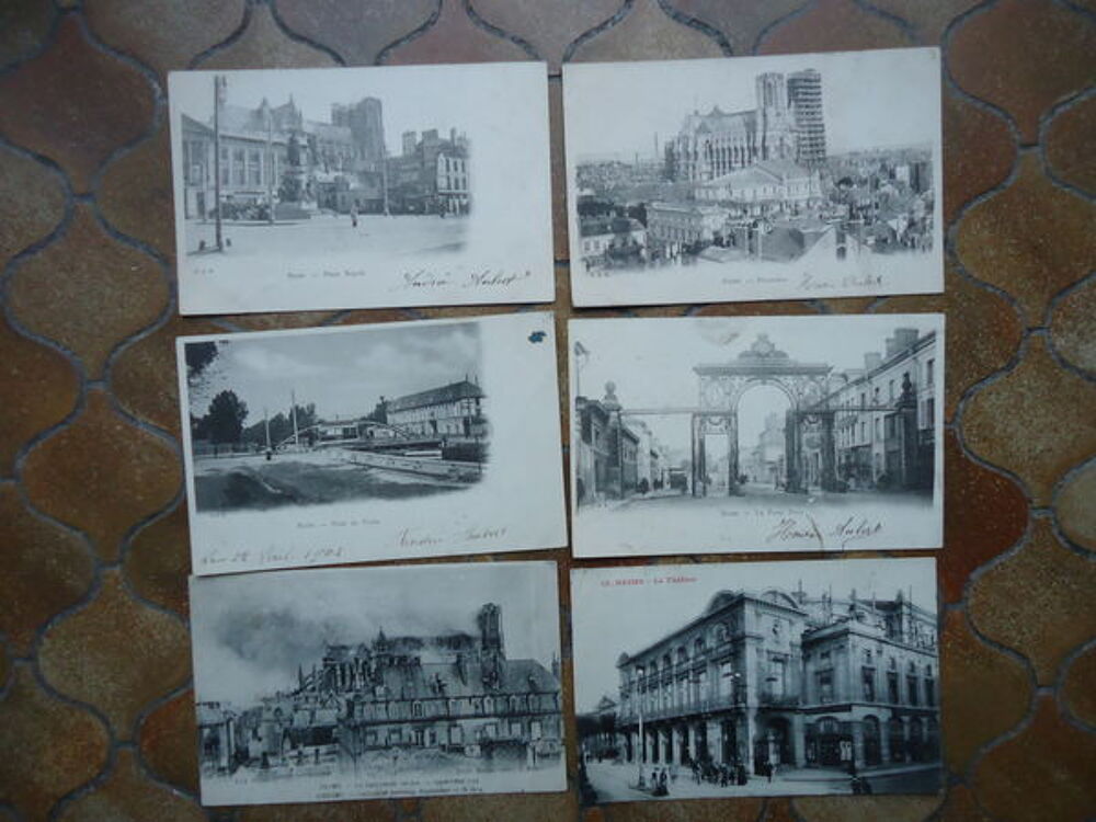 lot de 12 cartes postales REIMS 1902 