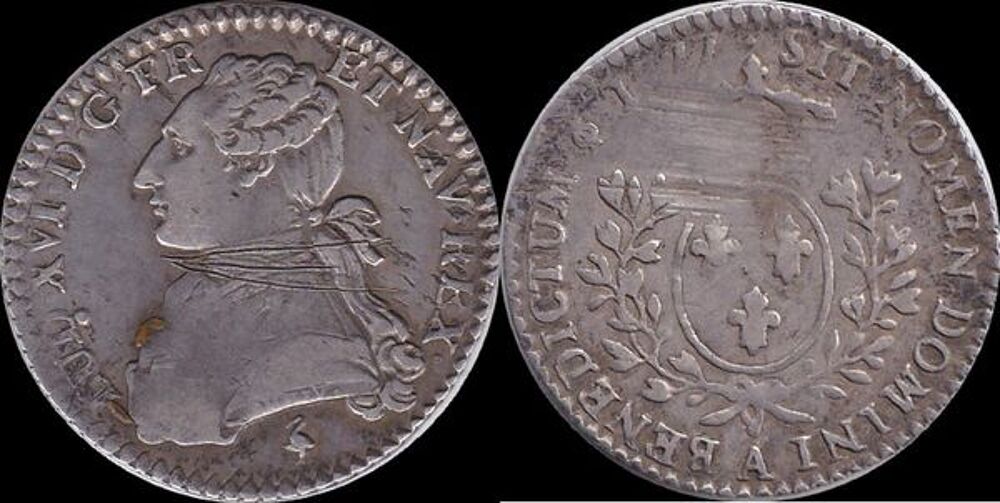Louis XVI 10&egrave;me d'&eacute;cu 1777A Paris 
