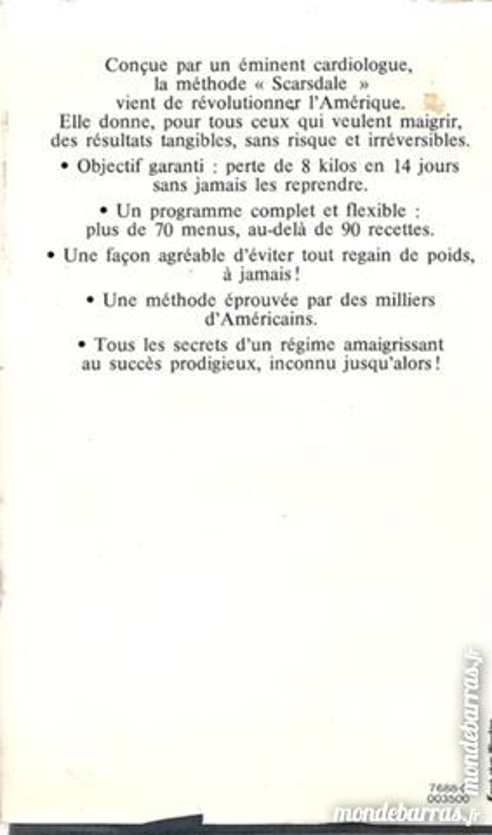 Scarsdale - Le r&eacute;gime M&eacute;dical infaillible Livres et BD