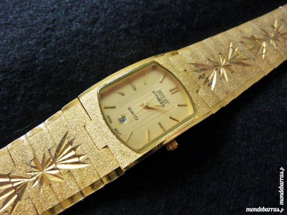 FLS FITNESS MONTRE plaqu&eacute;-or 23K unisexe DIV0427 Bijoux et montres