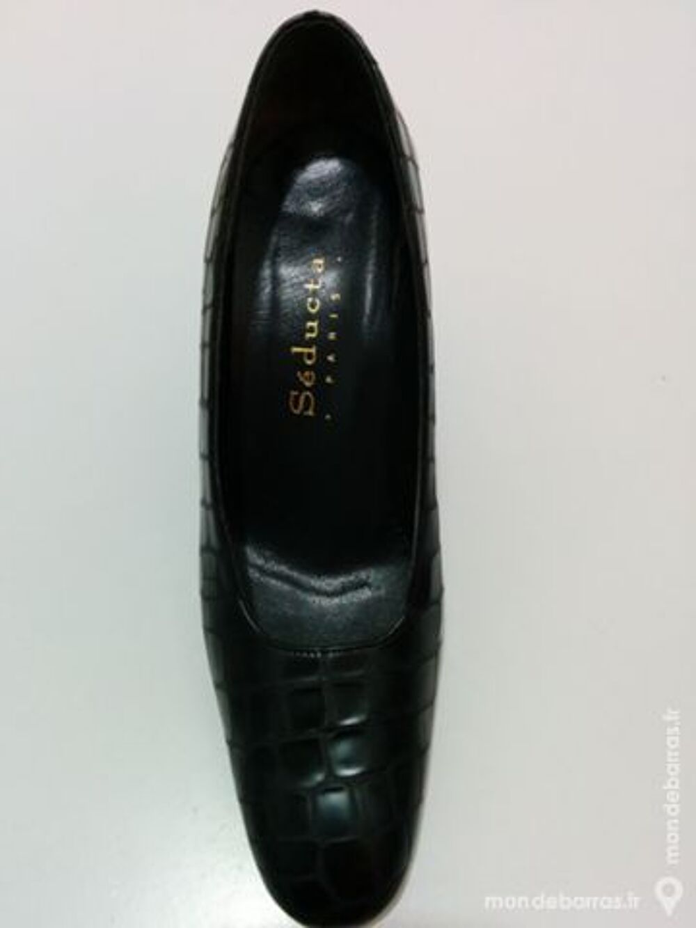 Chaussures en cuir noir SEDUCTA (neuves) T36 Chaussures