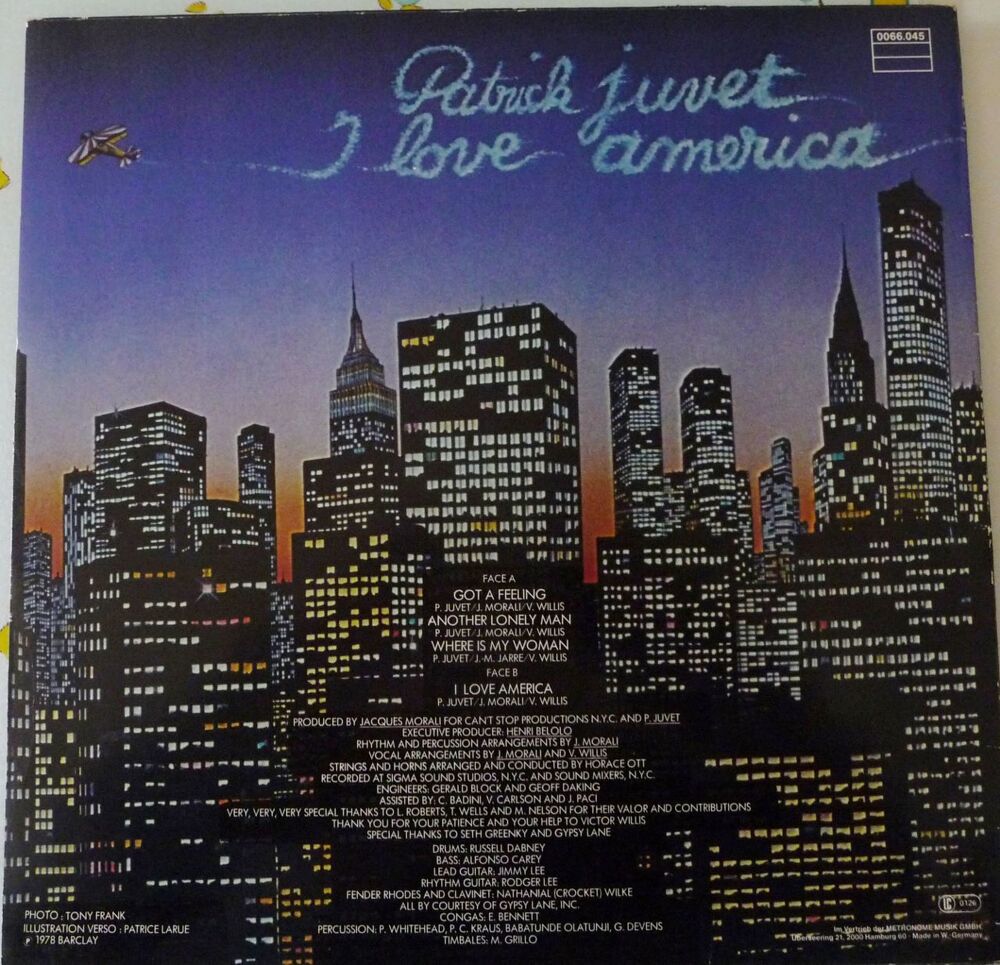 Vinyl Patrick JUVET CD et vinyles