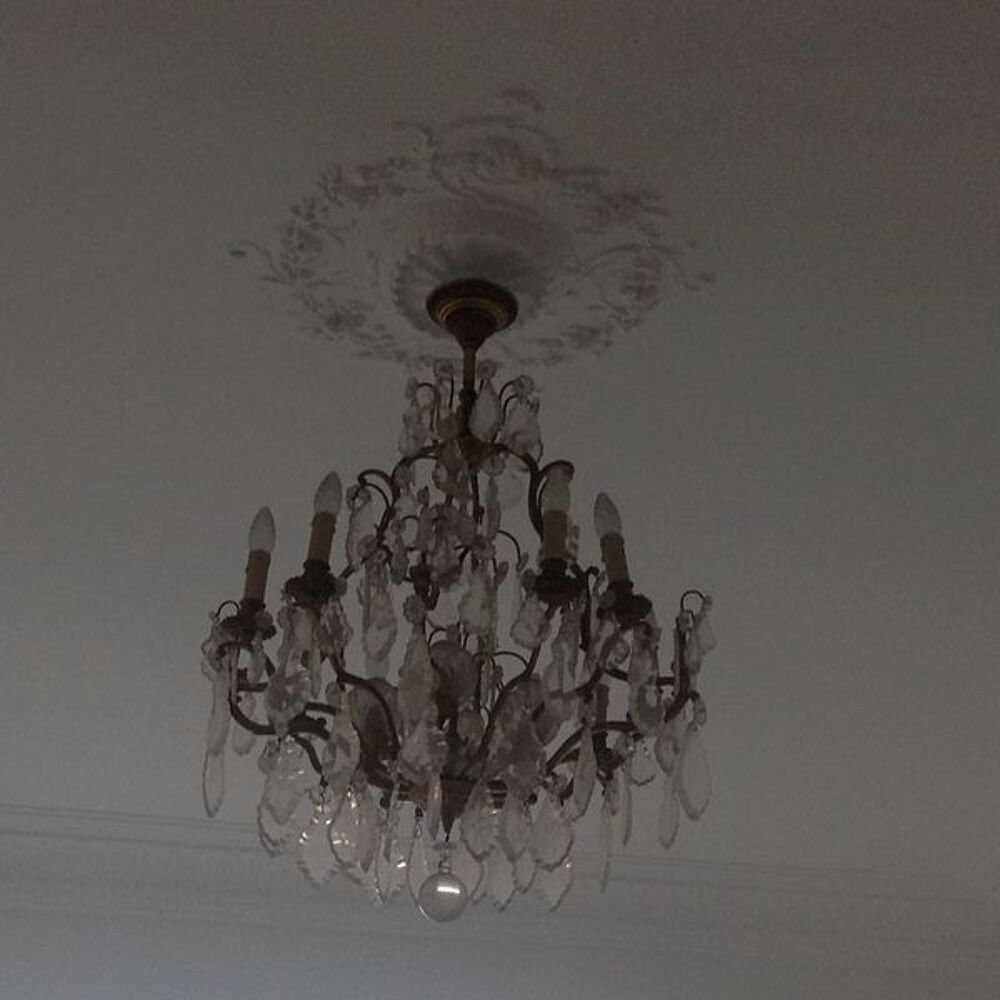 Magnifique lustre en cristal ancien Décoration