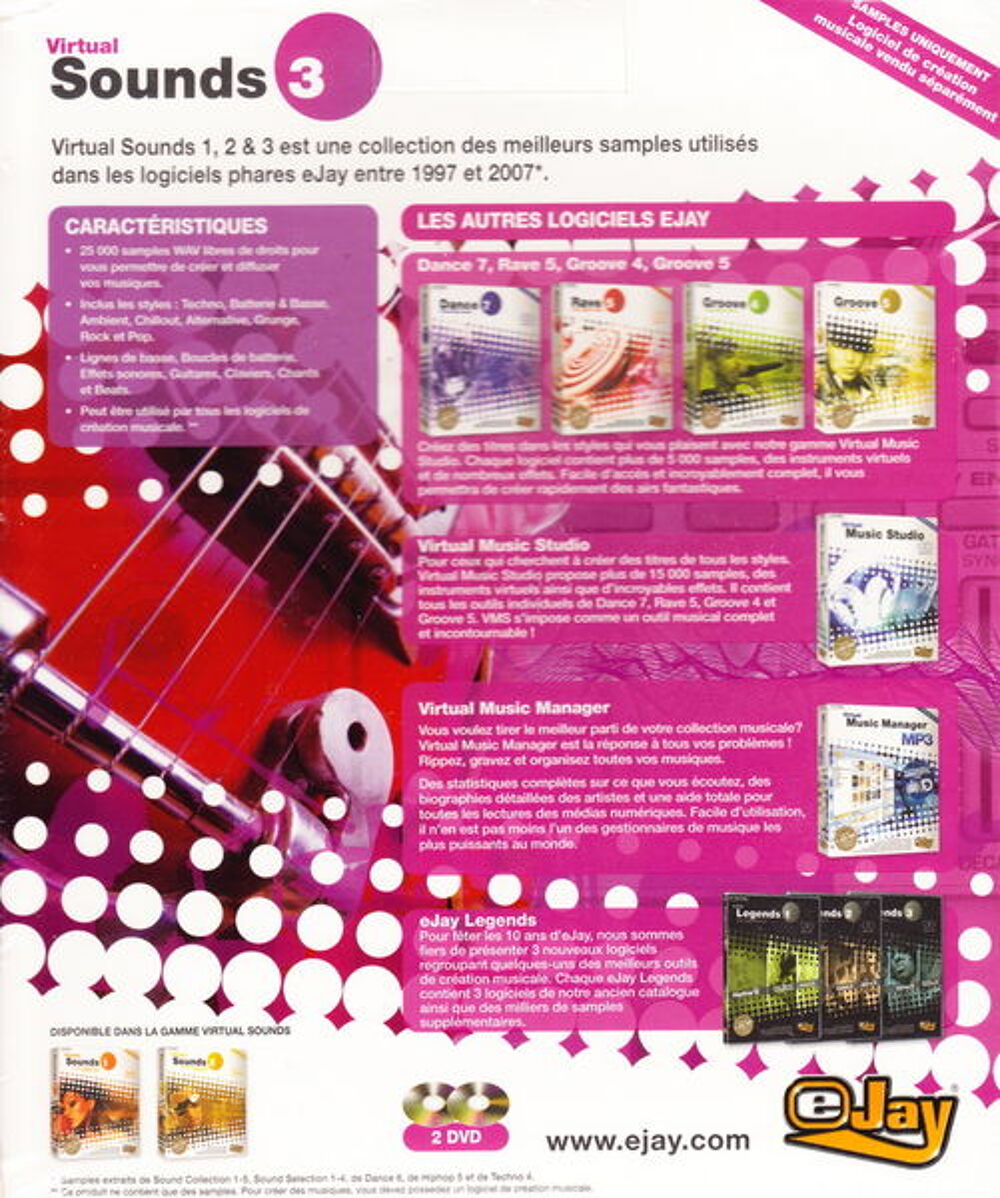 DVD Virtual Sounds 3 NEUF
Consoles et jeux vidéos