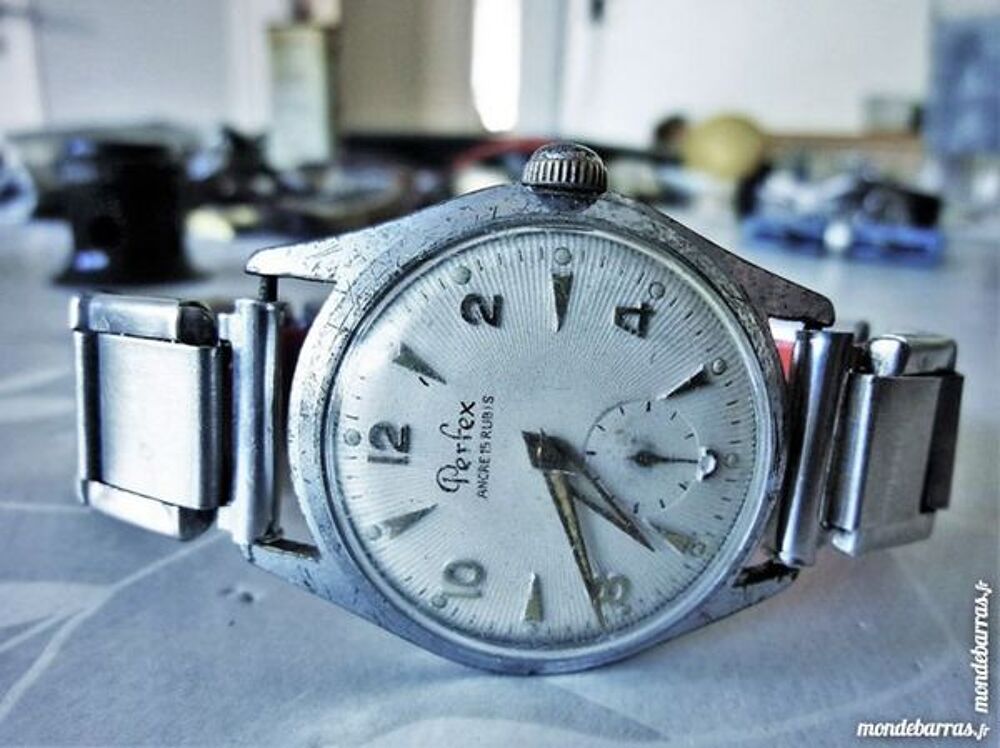 PERFEX montre &eacute;bauche Suisse 1955 homme MEC0090 Bijoux et montres