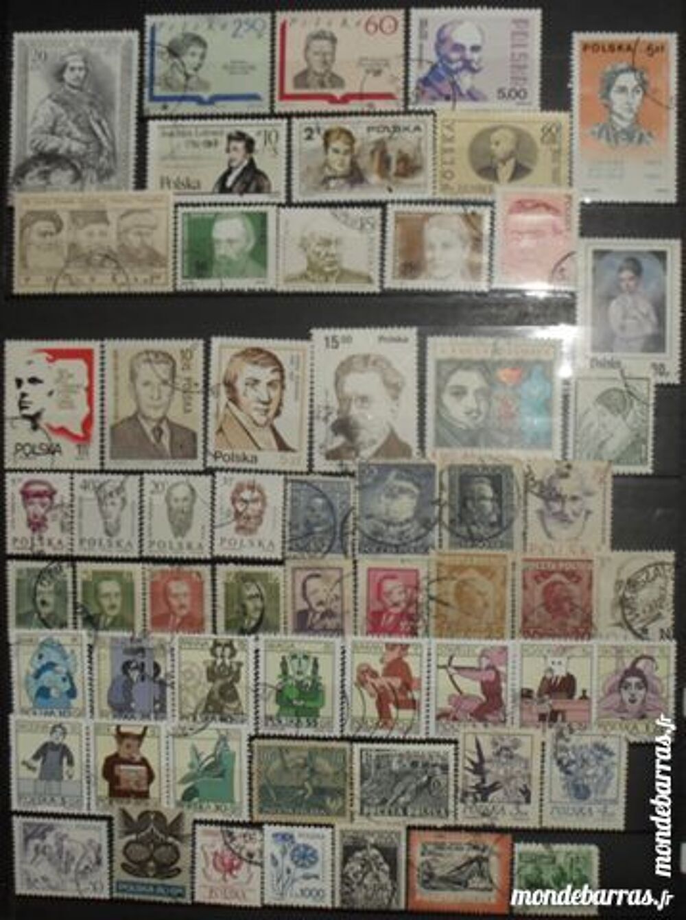 217 timbres oblit&eacute;r&eacute;s de POLOGNE 
