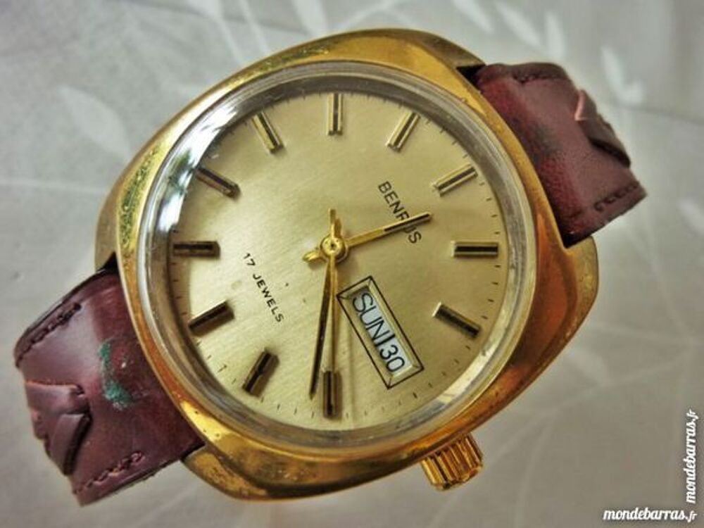 BENRUS P76 GERMANY montre m&eacute;canique 1970 BEN0005 Bijoux et montres