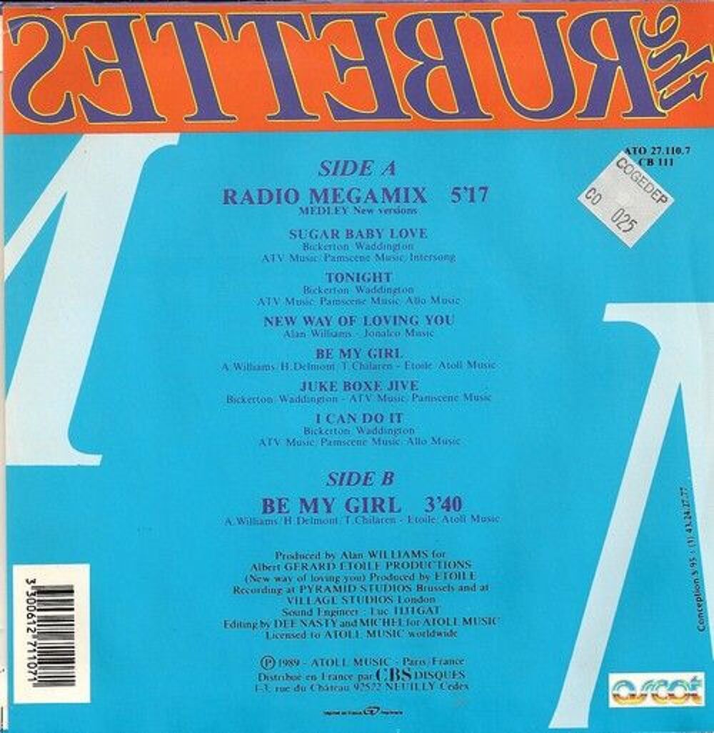 the rubettes Megamix CD et vinyles