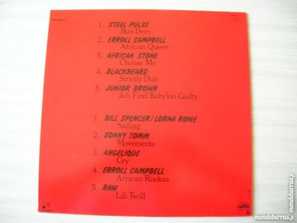 33 TOURS REGGAE ON TEMPUS CD et vinyles