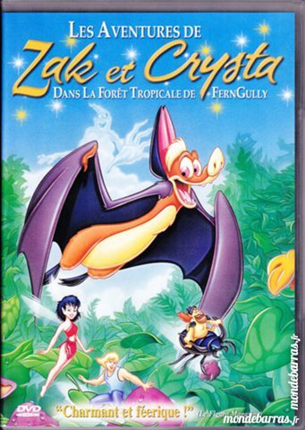 ZAK et CRYSTA dans la foret Tropicale de FernGully DVD et blu-ray