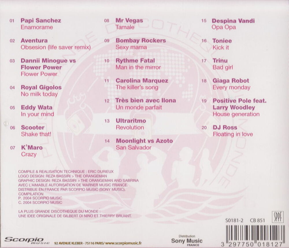 CD La Plus grande Discoth&egrave;que du monde
CD et vinyles
