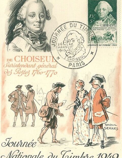 carte souvenir  Journée du Timbre 1949  0 Mulhouse (68)