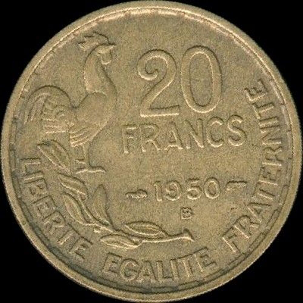 20 francs G. Guiraud 1950B 