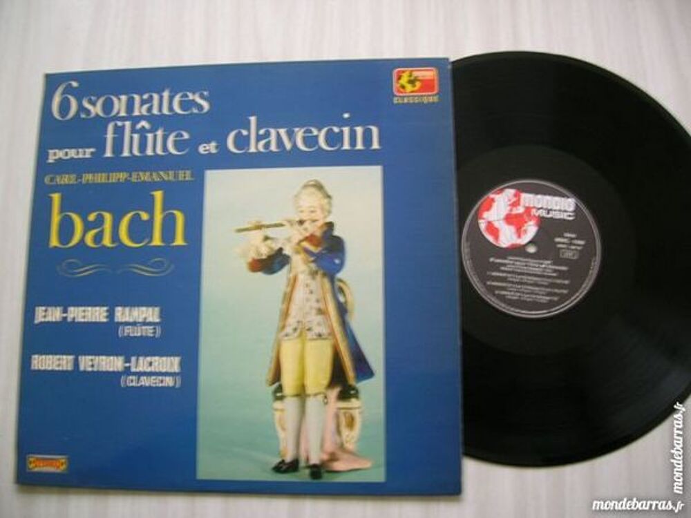 33 TOURS RAMPAL/VEYRON LACROIX 6 sonates Bach CD et vinyles