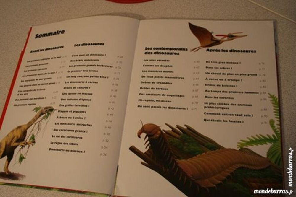 Livre questions sur Animaux pr&eacute;historiques MIROTON Livres et BD