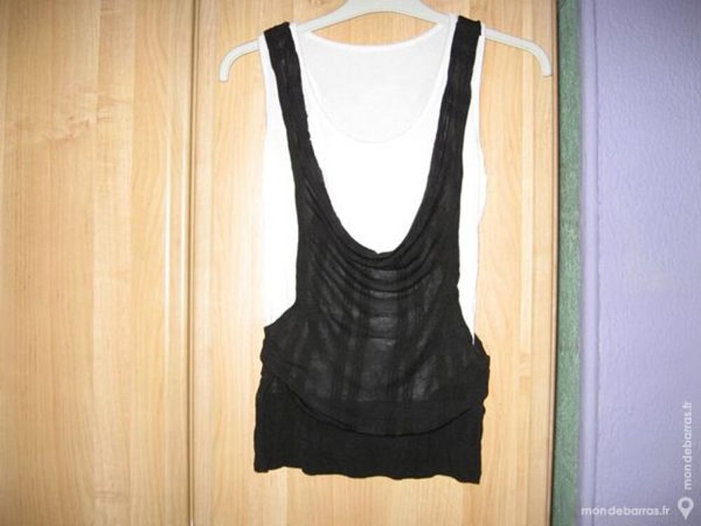 Haut noir et blanc Vêtements