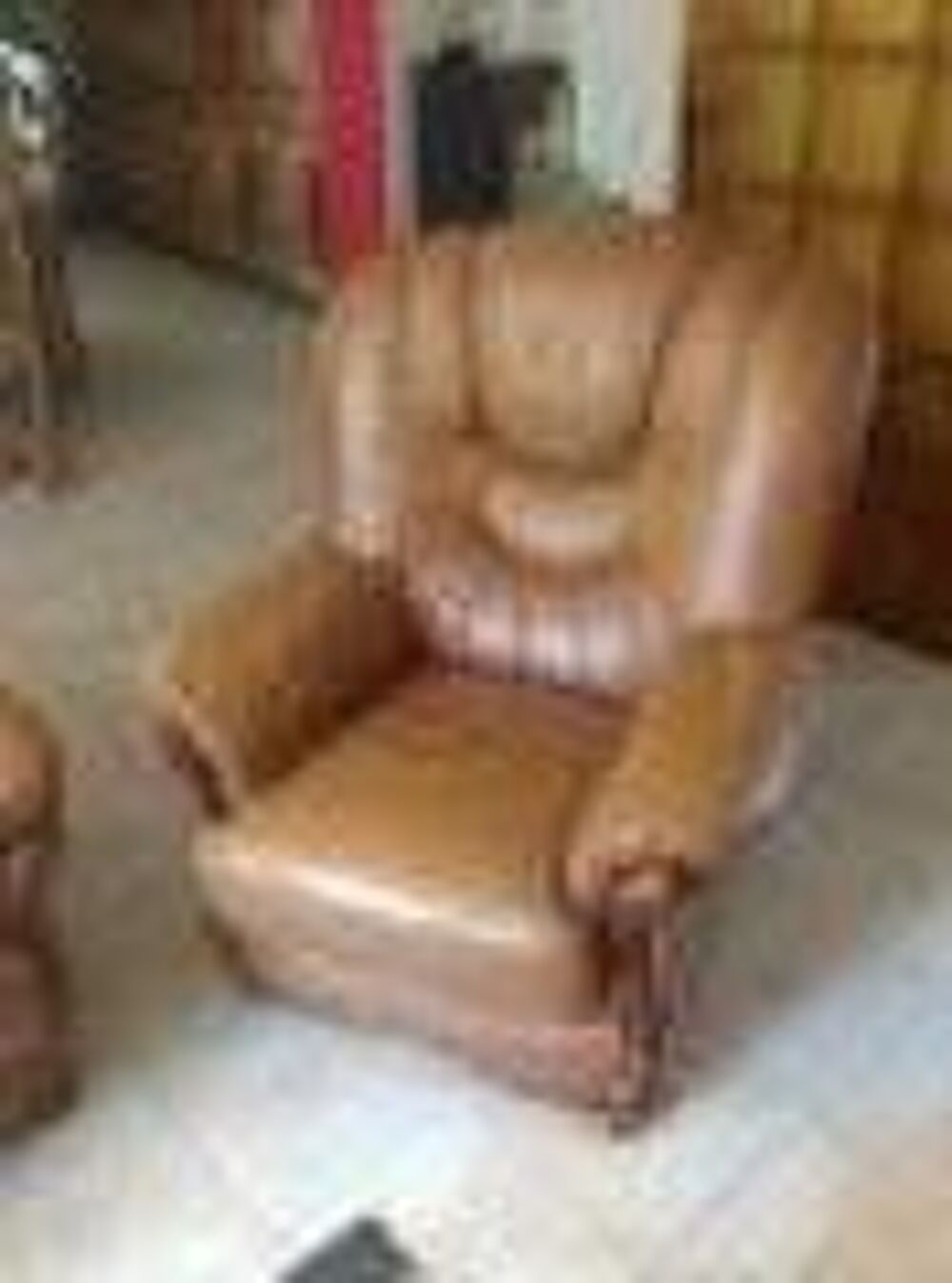 Lot de 2 canap&eacute;s cuir 3 places + 2 fauteuils cuir Meubles