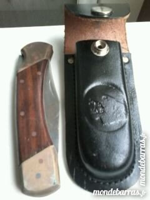 Couteau canif pliable occas.avec son tui en cuir 5 Saint-Martin-au-Lart (62)