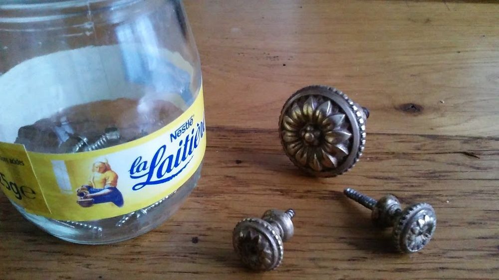 3 boutons de tiroir bronze pour secr&eacute;taire Décoration