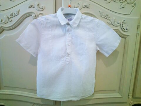Chemisette blanche en lin OKA�DI 6 ans - TBE 5 Reims (51)