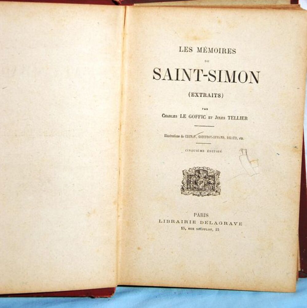 LES M&Eacute;MOIRES DE SAINT SIMON Livres et BD