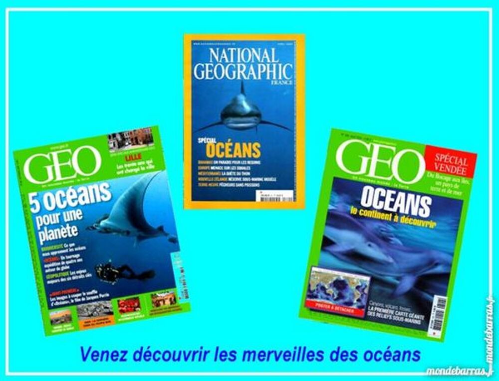 LE MONDE DES OCEANS - GEO / prixportcompris Livres et BD