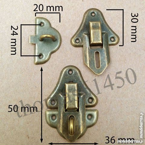 Lot 10 Fermeture Verrou Serrure Fermoir Boite 10 Banvou (61)