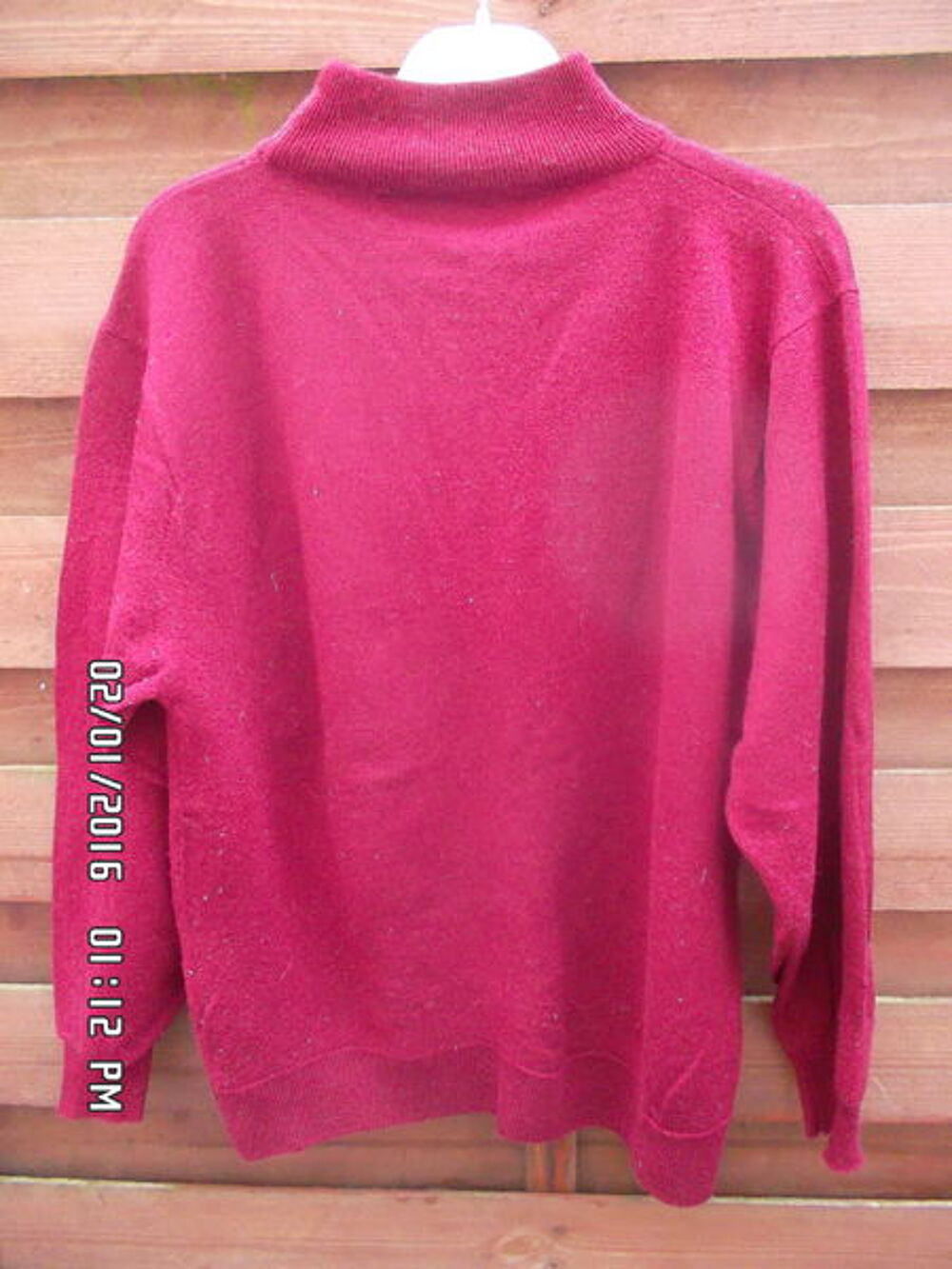 PULL BORDEAUX*JUSTE 2E*KIKI60230 Vêtements