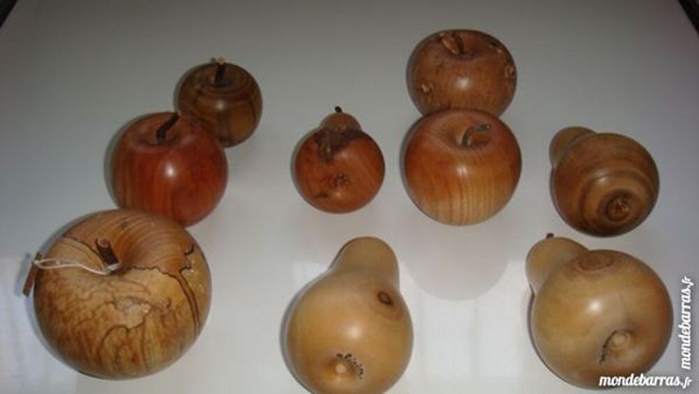 POMMES - POIRES en BOIS rares Décoration