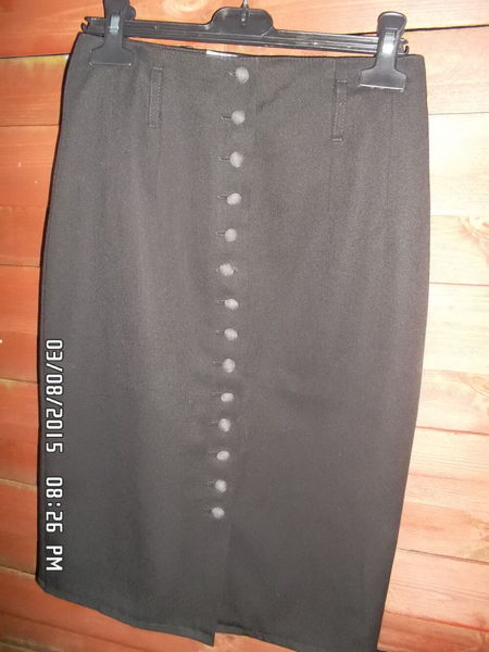 JUPE NOIR BOUTONNEE PIMKIE*JUSTE 2E*KIKI60230 Vêtements